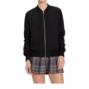 Babaton NWOT Bomber Style Jacket in Black Size XXS